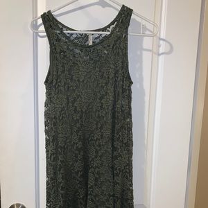 Wallflower green floral pattern dress